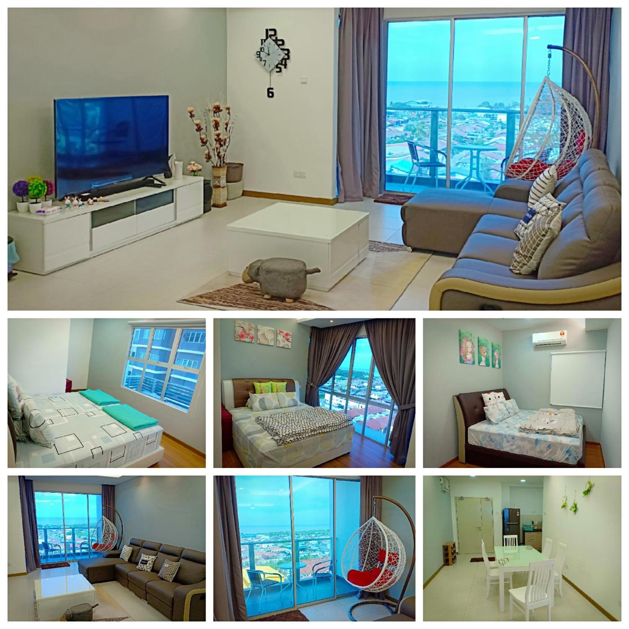 Sekinchan Seaview Homestay 7 High View Bagian luar foto